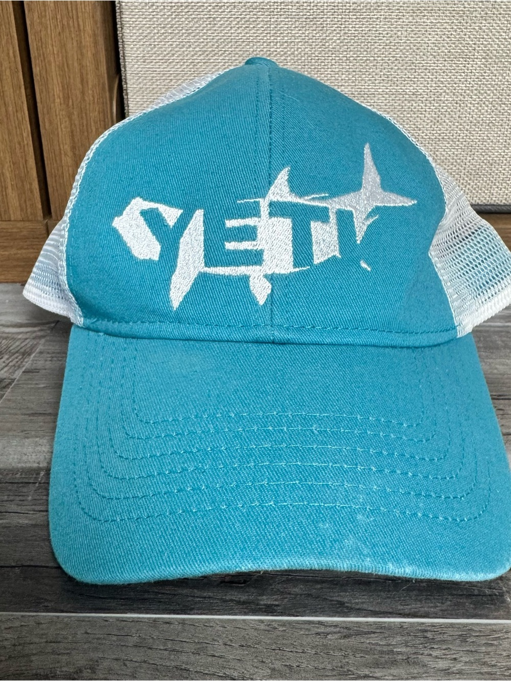 YETI Teal Mesh Back Fishing SnapBack Hat